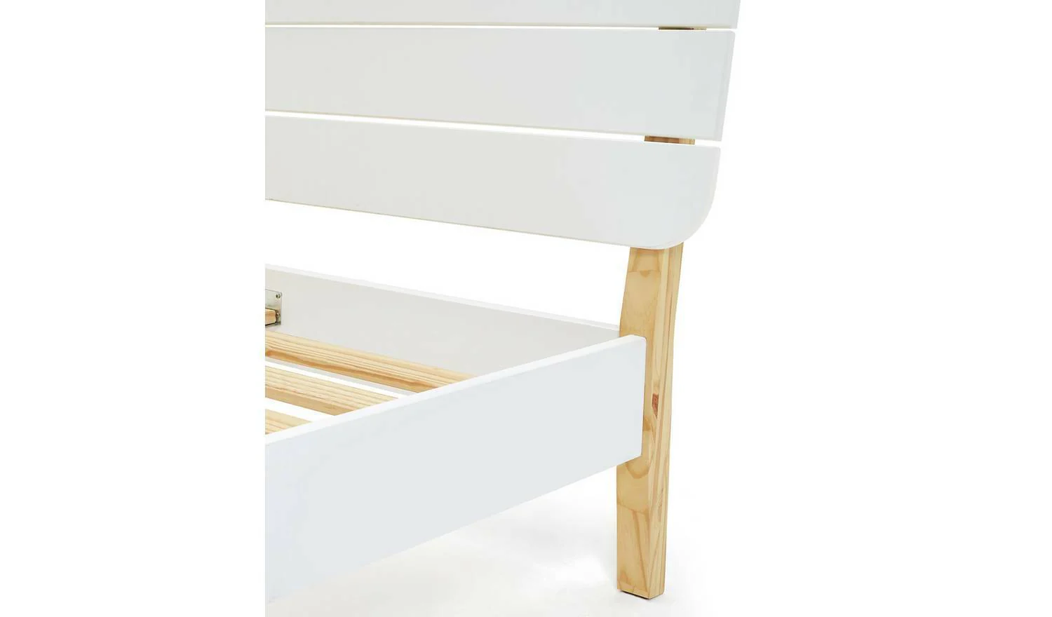 Hanna Single Bed Frame Two Tone Sturdy and Stylish Bedroom Furniture for Kids - Image 4