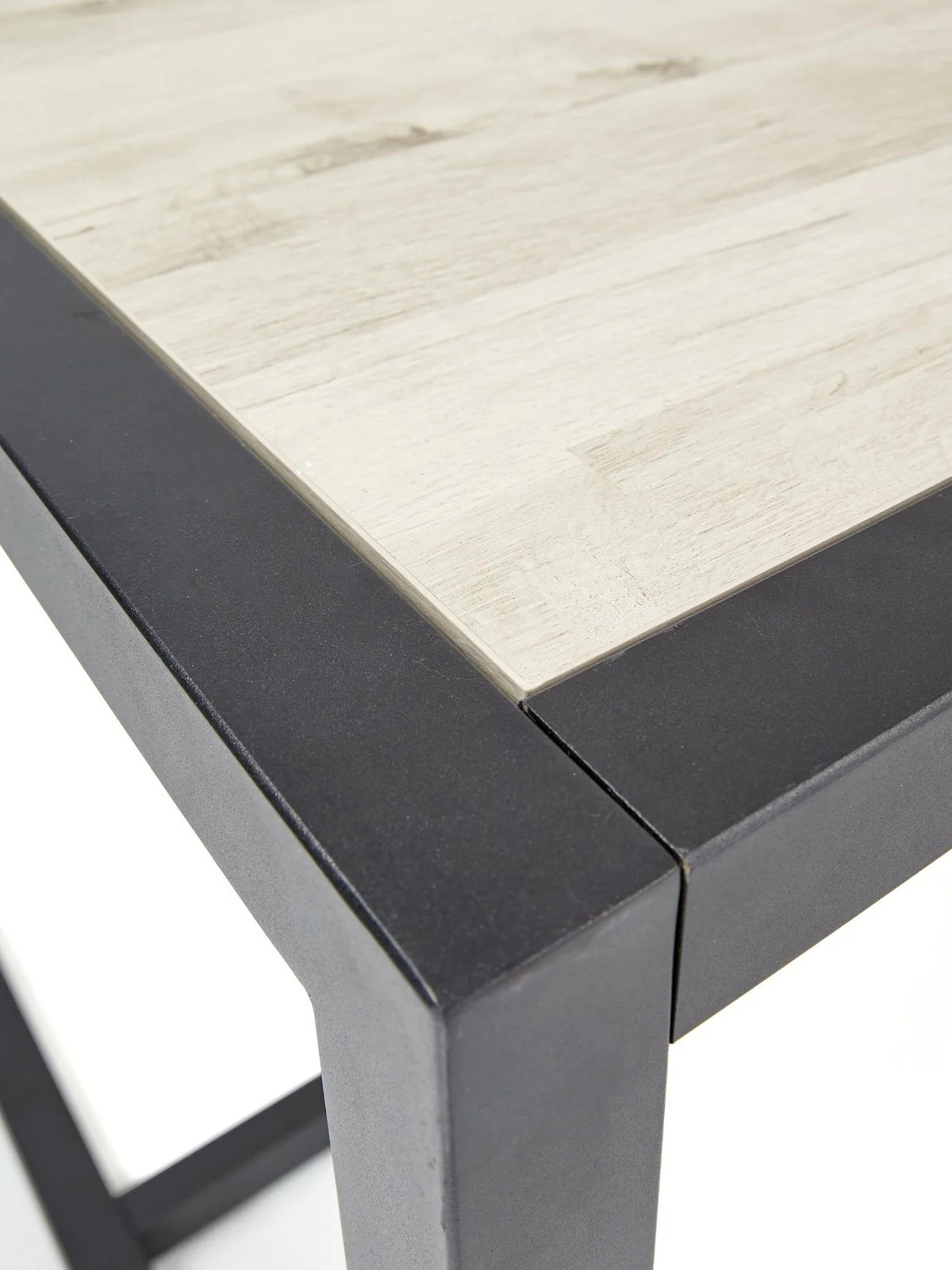 Harlem Dining Table 180cm Grey Oak & Black Metal|Industrial Style| Family Table - Image 4