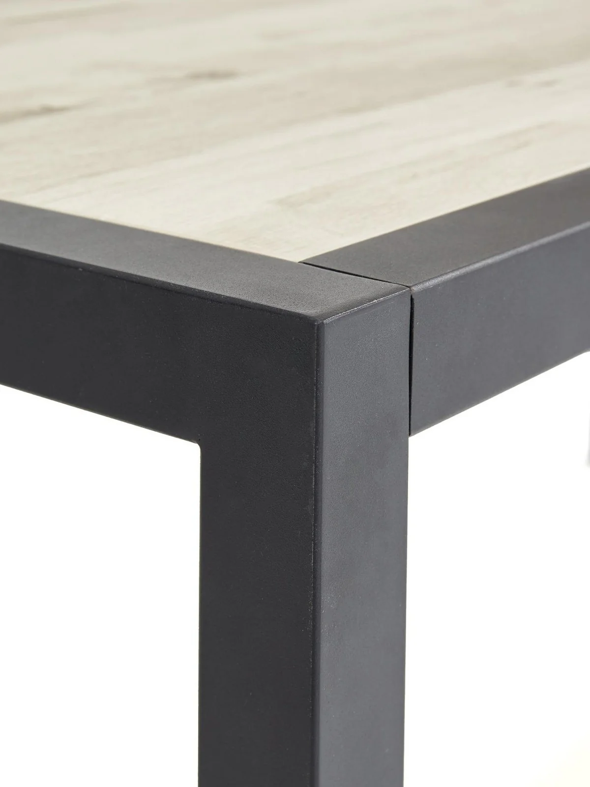 Harlem Dining Table 180cm Grey Oak & Black Metal|Industrial Style| Family Table - Image 5