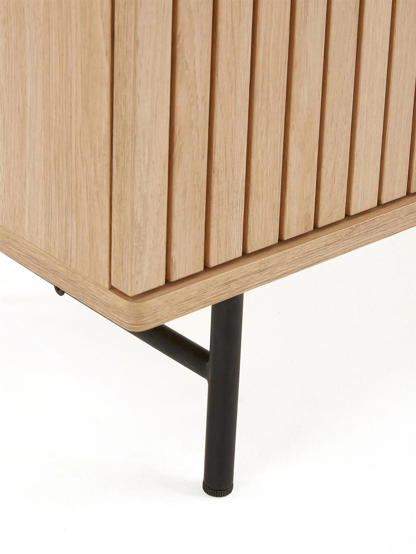 Harlow TV Unit Oak Media Stand Storage Cabinet Living Room Furniture - Image 6