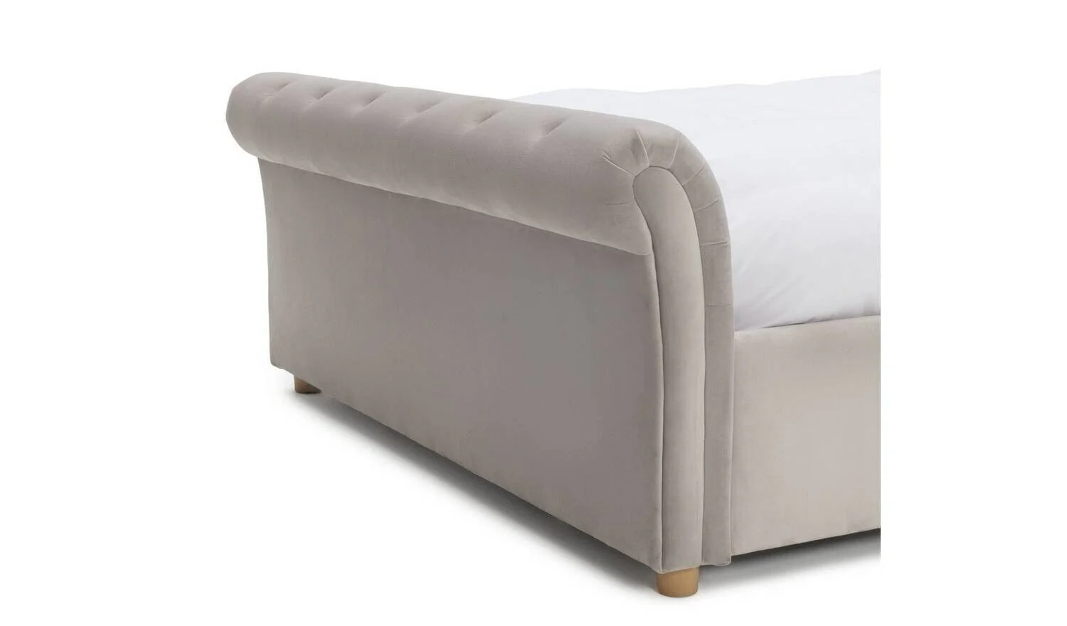 Harrogate Kingsize Ottoman Fabric Bed Silver Elegant Bedroom Storage Solution - Image 8