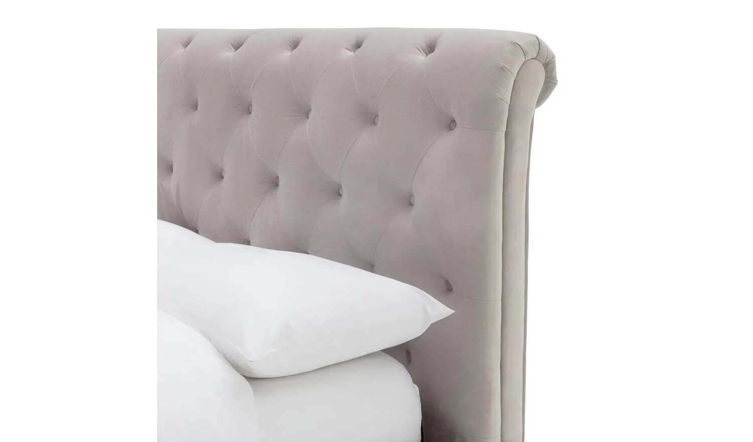 Harrogate Kingsize Ottoman Fabric Bed Silver Elegant Bedroom Storage Solution - Image 9