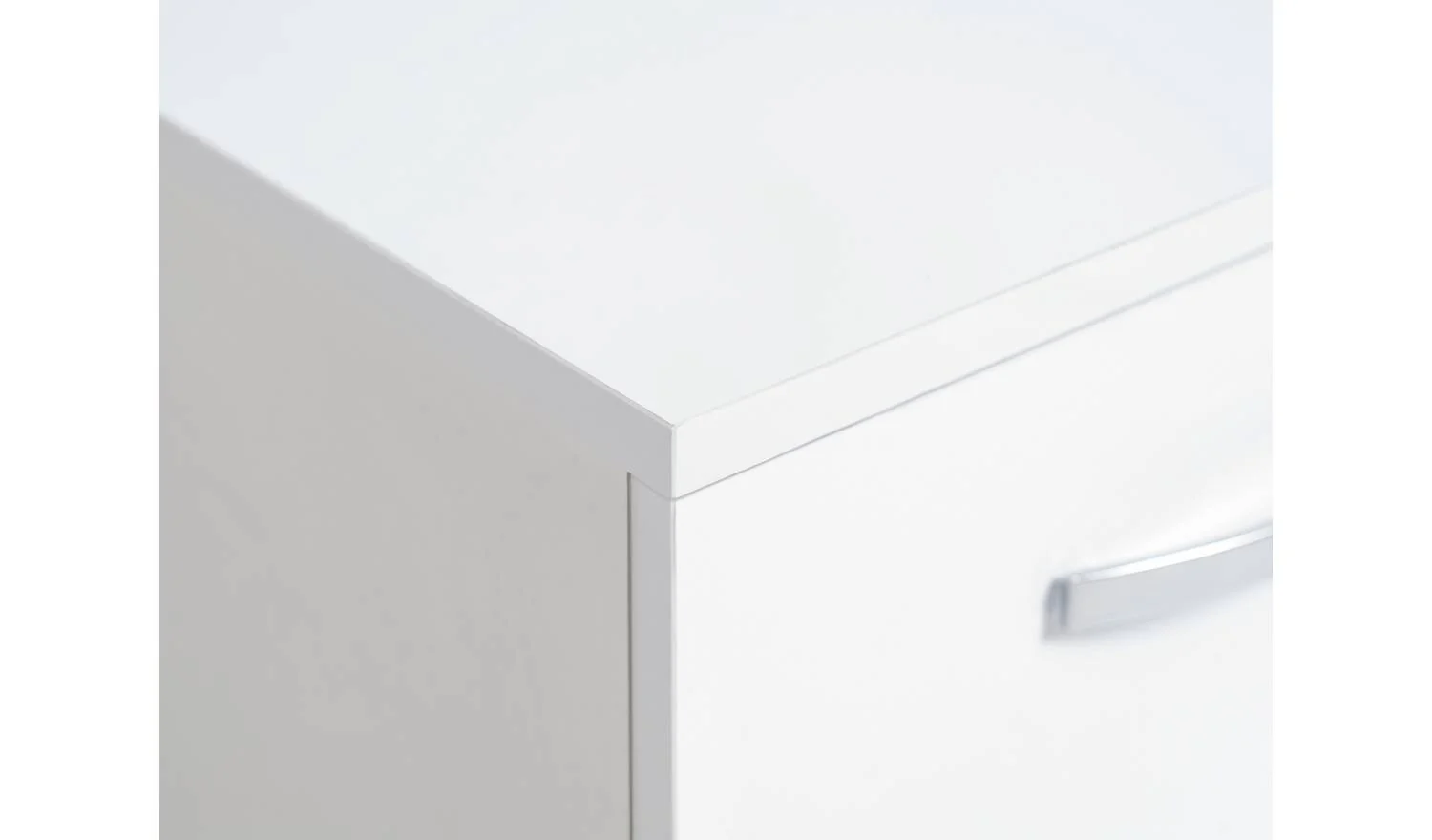 Hayward 2 Door 3 Drawer Sideboard White Gloss Storage Cabinet Furniture - Image 7