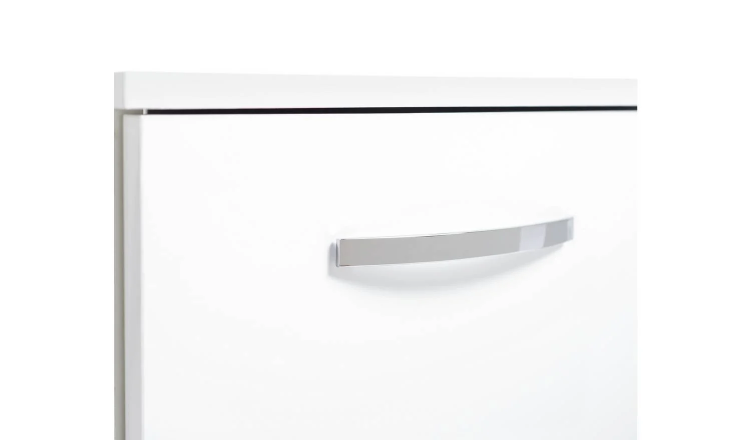Hayward 2 Door 3 Drawer Sideboard White Gloss Storage Cabinet Furniture - Image 8