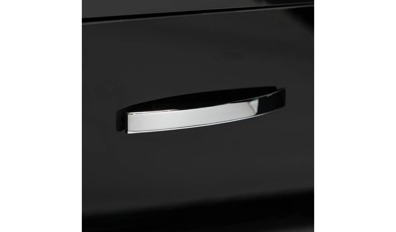 Hayward 2 Door Small TV Unit Black Gloss Media Stand Storage Cabinet - Image 8