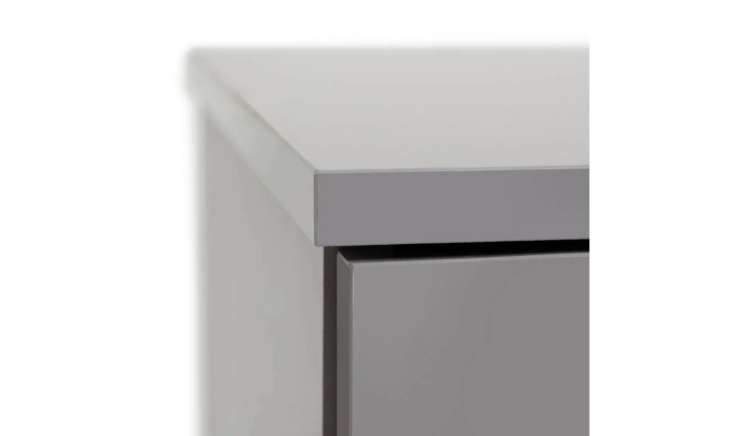 Hayward 2 Door Small TV Unit Grey Gloss Media Storage Cabinet - Image 6