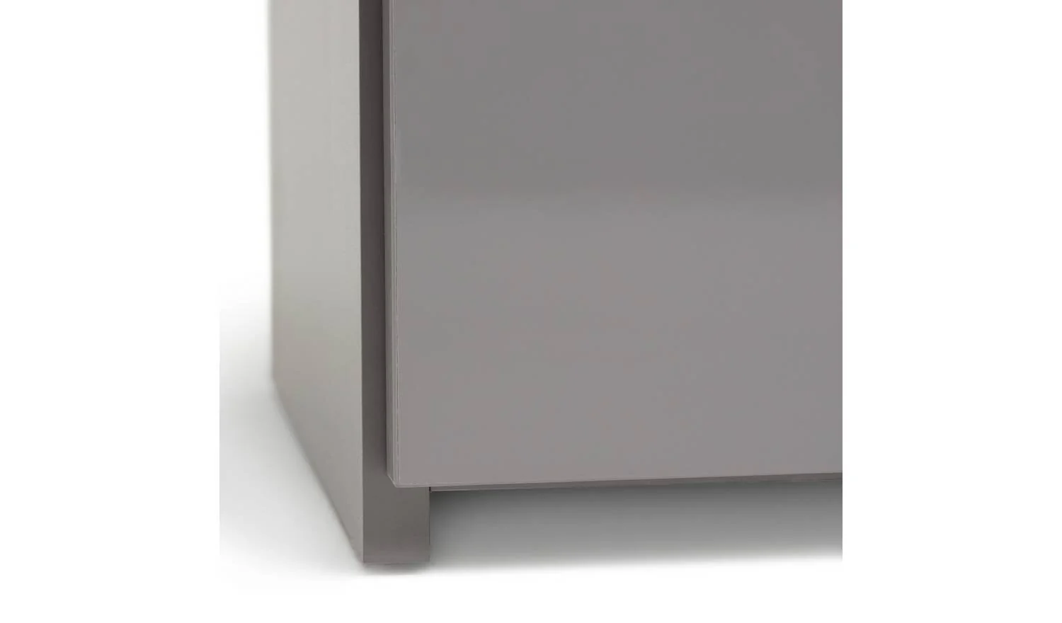 Hayward 2 Door Small TV Unit Grey Gloss Media Storage Cabinet - Image 7