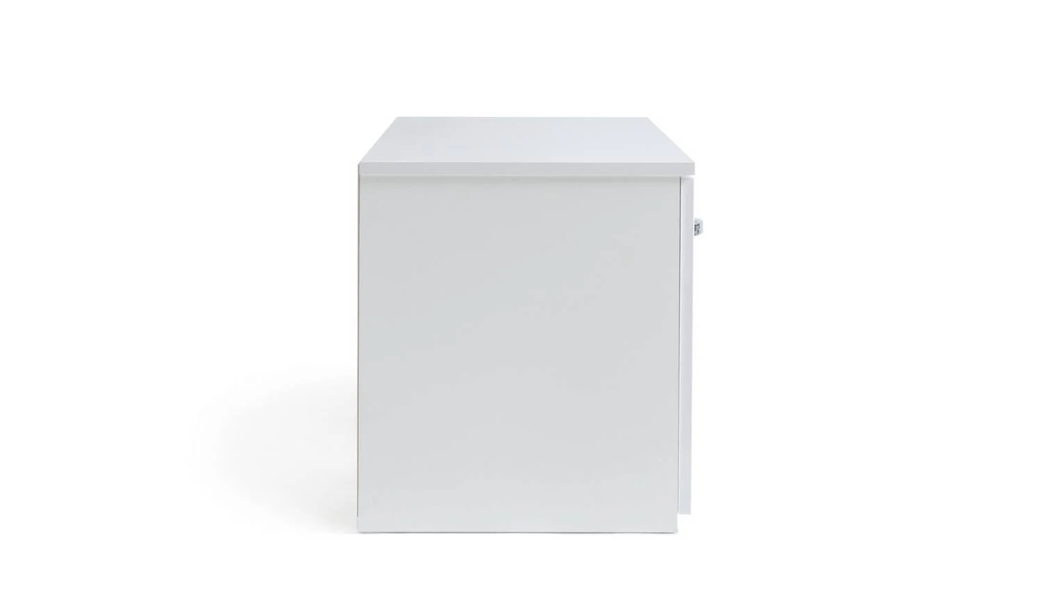 Hayward 2 Door Small TV Unit White Gloss Media Storage Cabinet Modern - Image 4