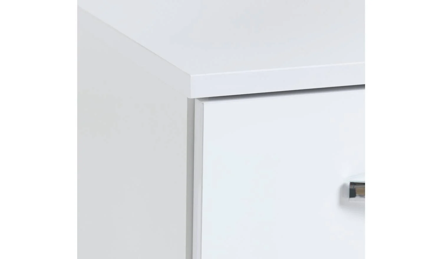 Hayward 2 Door Small TV Unit White Gloss Media Storage Cabinet Modern - Image 7