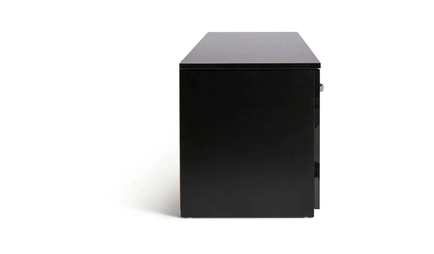 Hayward 2 Door TV Unit Black Gloss Media Storage Cabinet Modern Living - Image 4