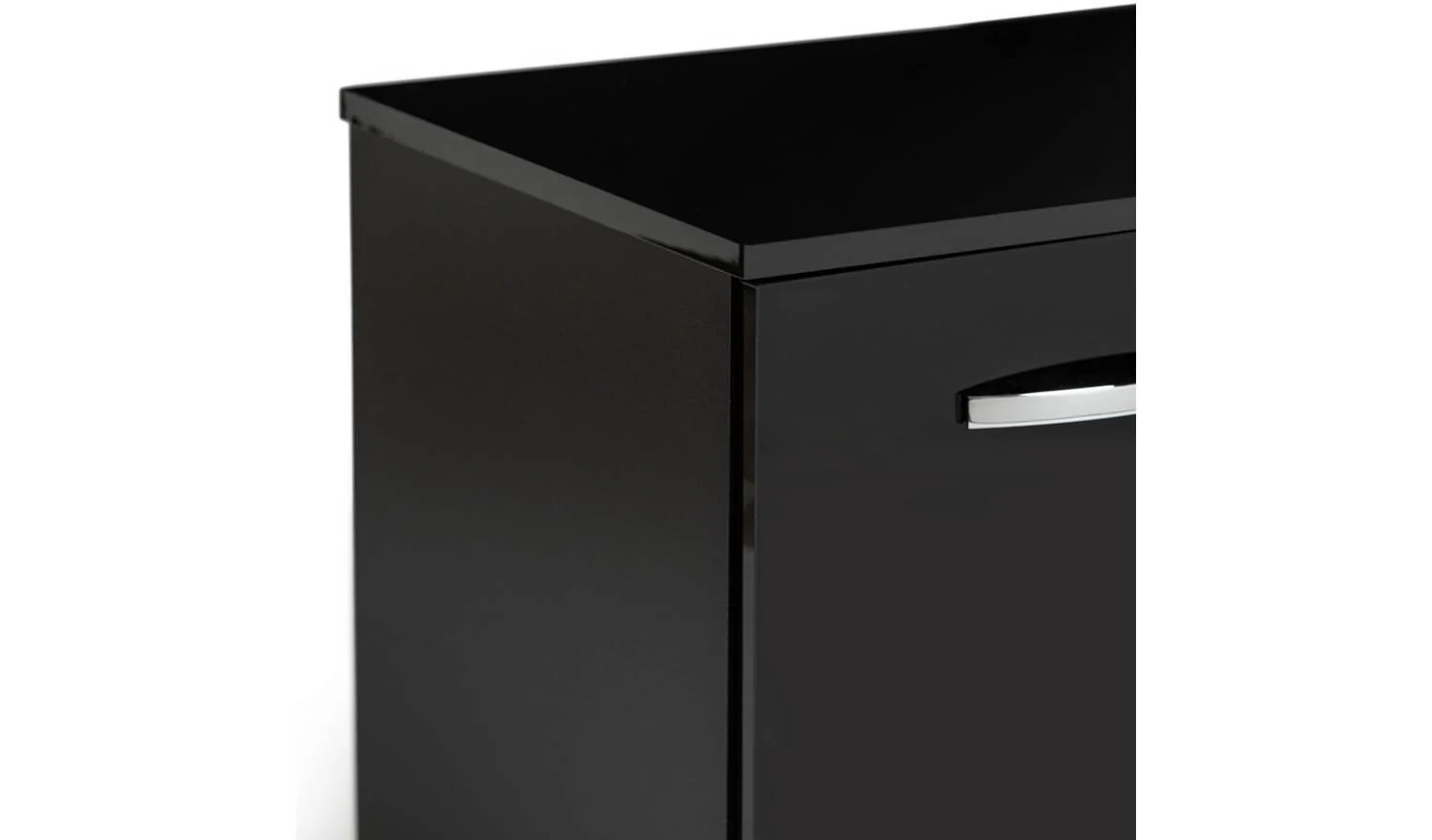 Hayward 2 Door TV Unit Black Gloss Media Storage Cabinet Modern Living - Image 6
