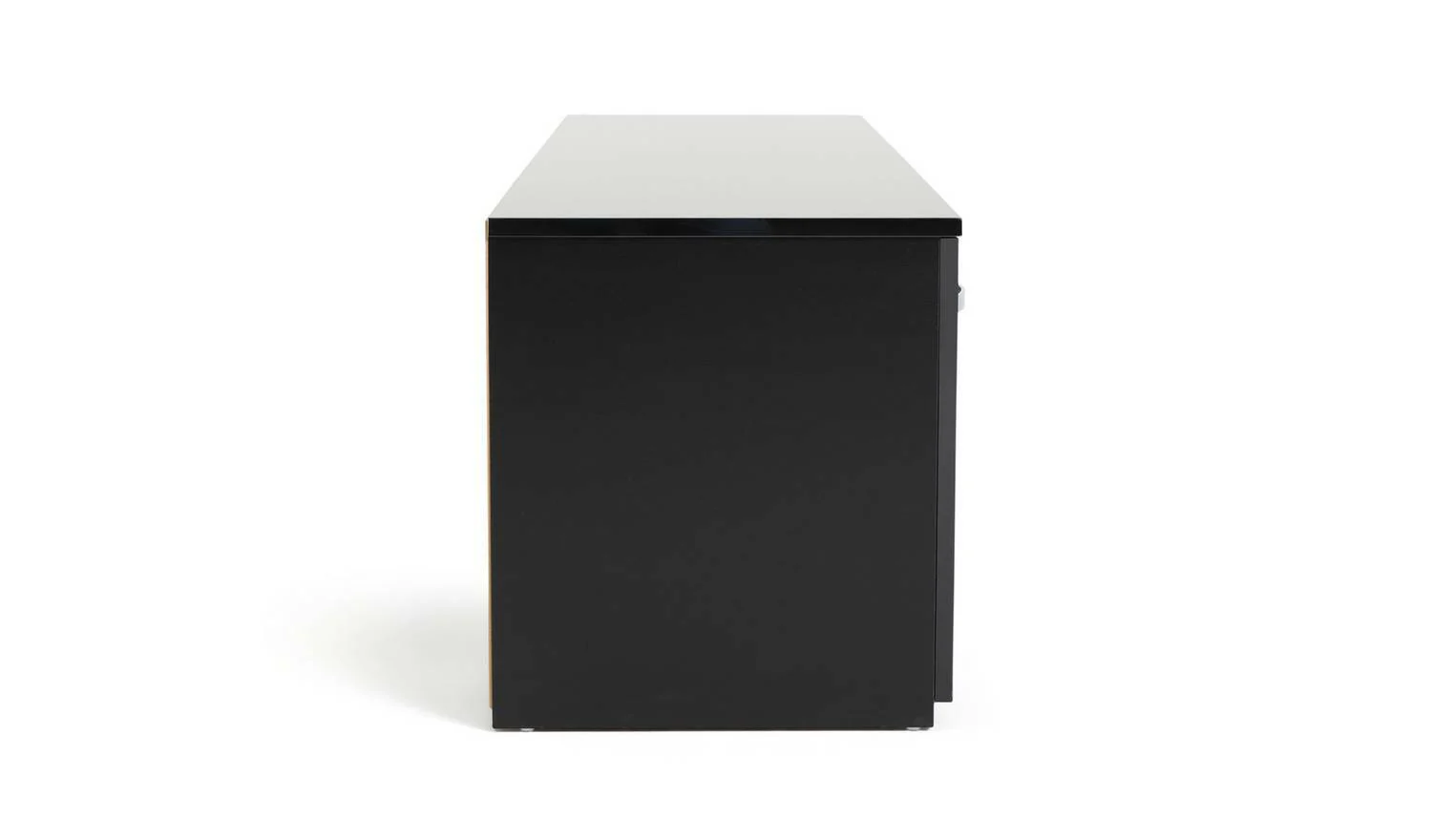 Hayward 2 Door Wide TV Unit Black Gloss Modern Media Storage for Any Room - Image 3