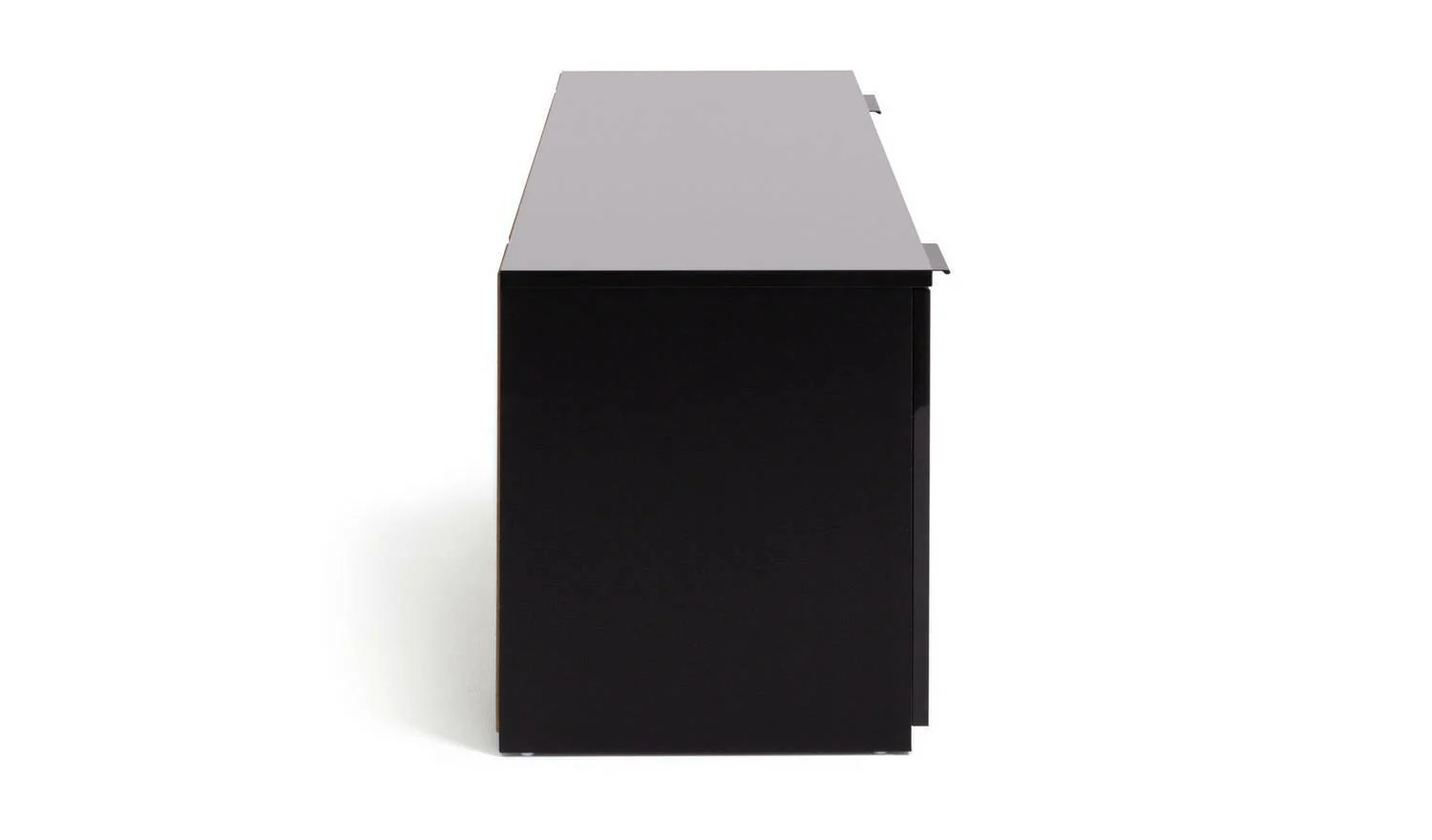 Hayward 2 Drawer TV Unit Black Modern and Functional Media Storage Decor - Image 4
