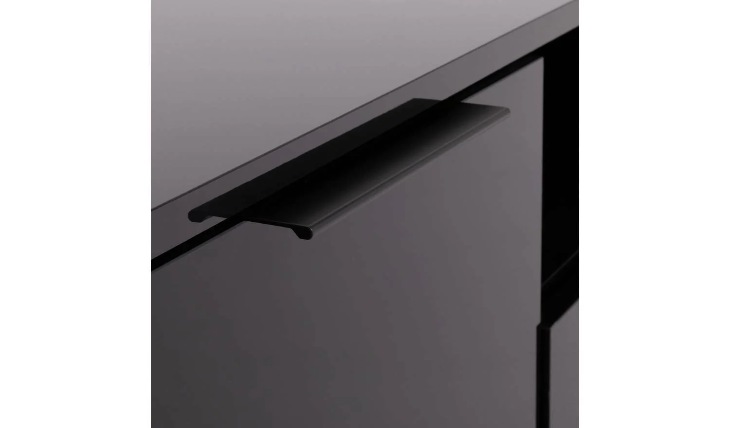 Hayward 2 Drawer TV Unit Black Modern and Functional Media Storage Decor - Image 7