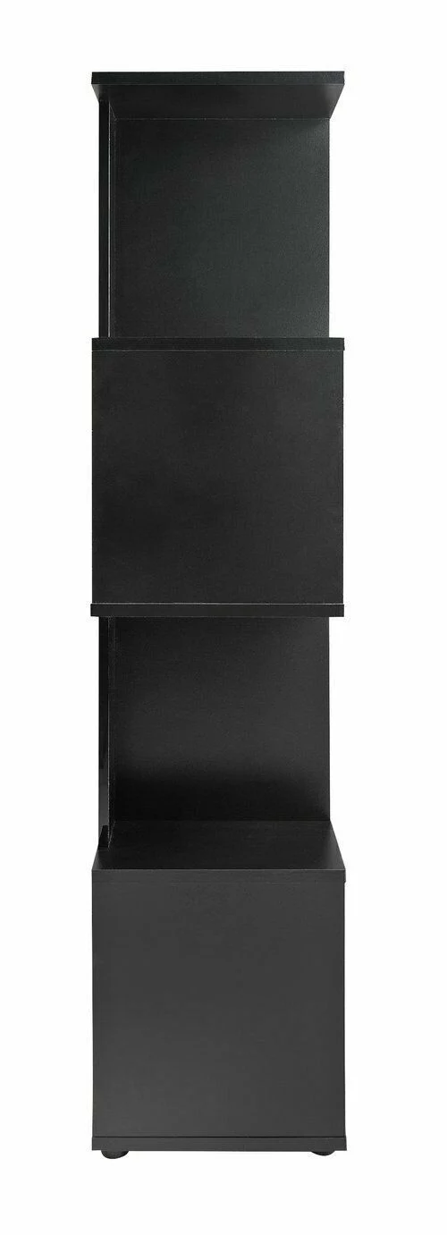 Hayward 5 Shelf Bookcase Black Gloss Modern and Stylish Storage Solution - Image 4