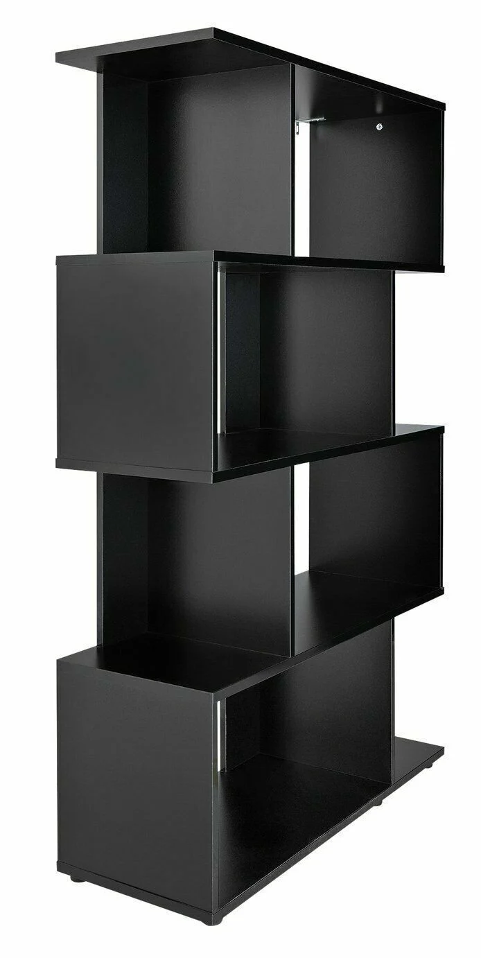 Hayward 5 Shelf Bookcase Black Gloss Modern and Stylish Storage Solution - Image 5