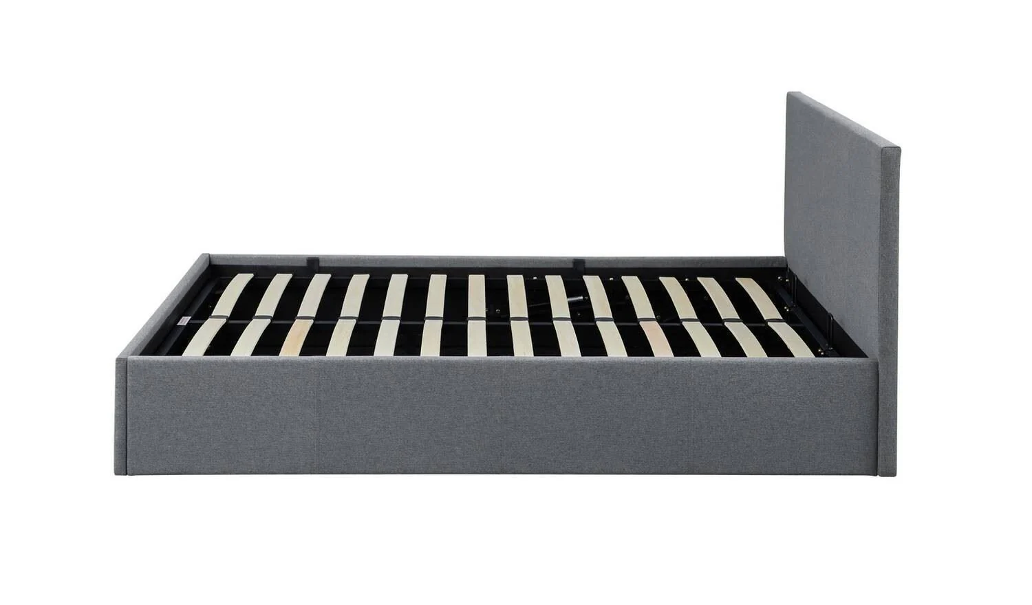 Heathdon Double End Lift Ottoman Bed Grey Spacious Storage Bed Design - Image 4