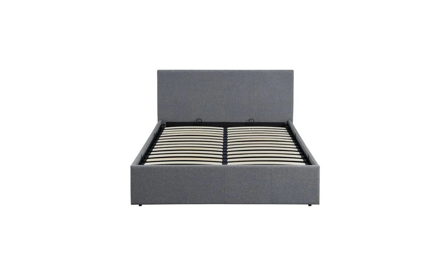 Heathdon Kingsize Ottoman Bed Grey End Lift Storage Bedroom Furniture - Image 7
