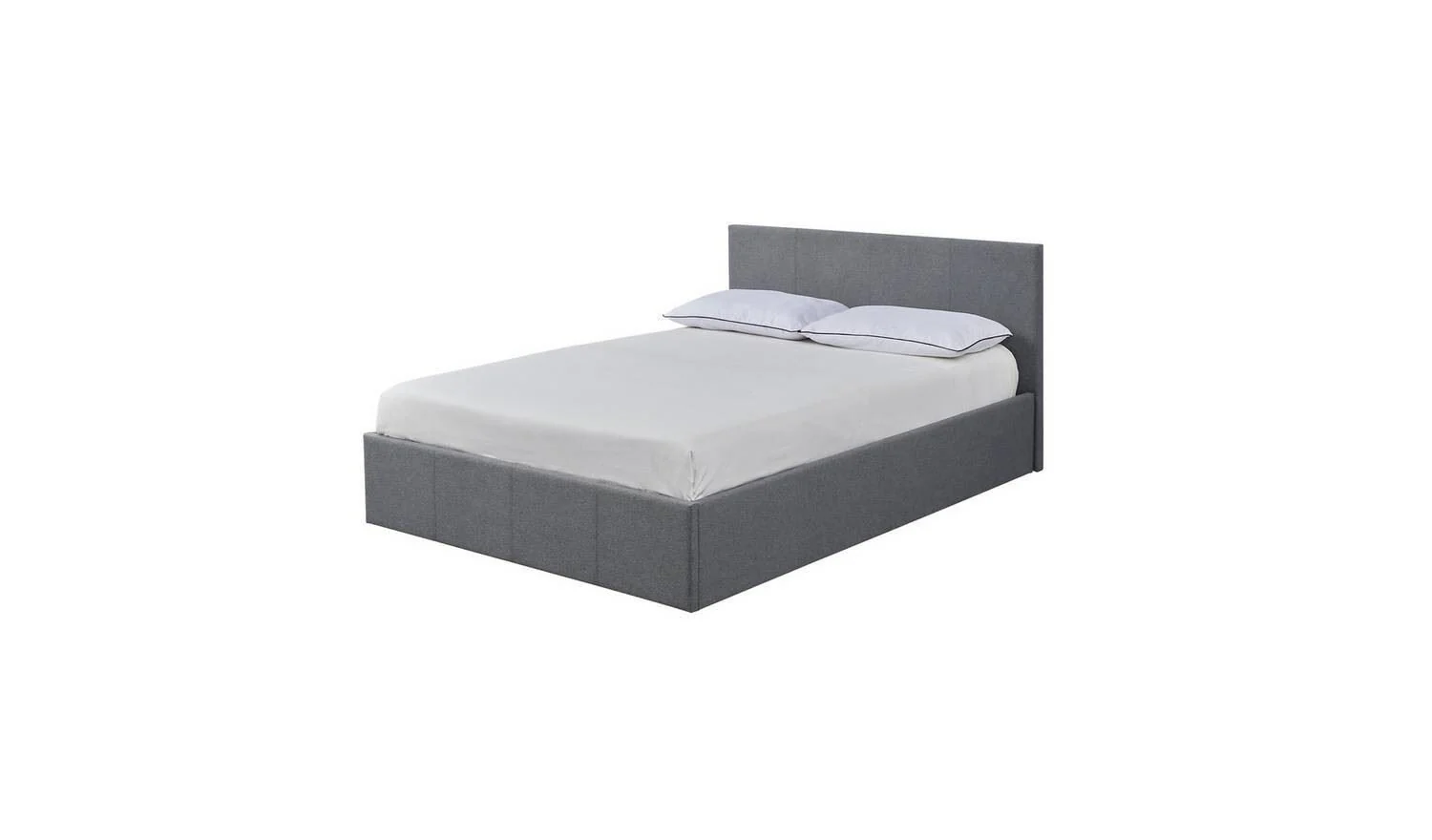 Heathdon Small Double End Lift Ottoman Bed Grey Spacious Storage Bed Design - Image 4