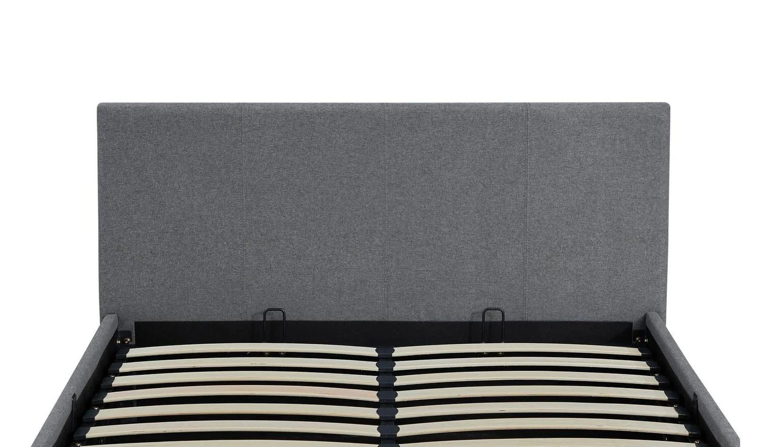 Heathdon Small Double End Lift Ottoman Bed Grey Spacious Storage Bed Design - Image 5