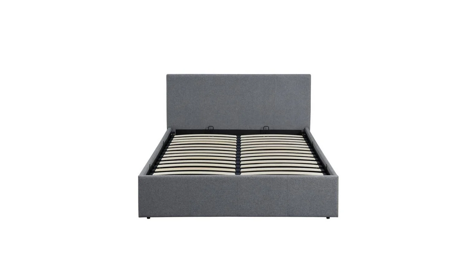 Heathdon Small Double End Lift Ottoman Bed Grey Spacious Storage Bed Design - Image 6