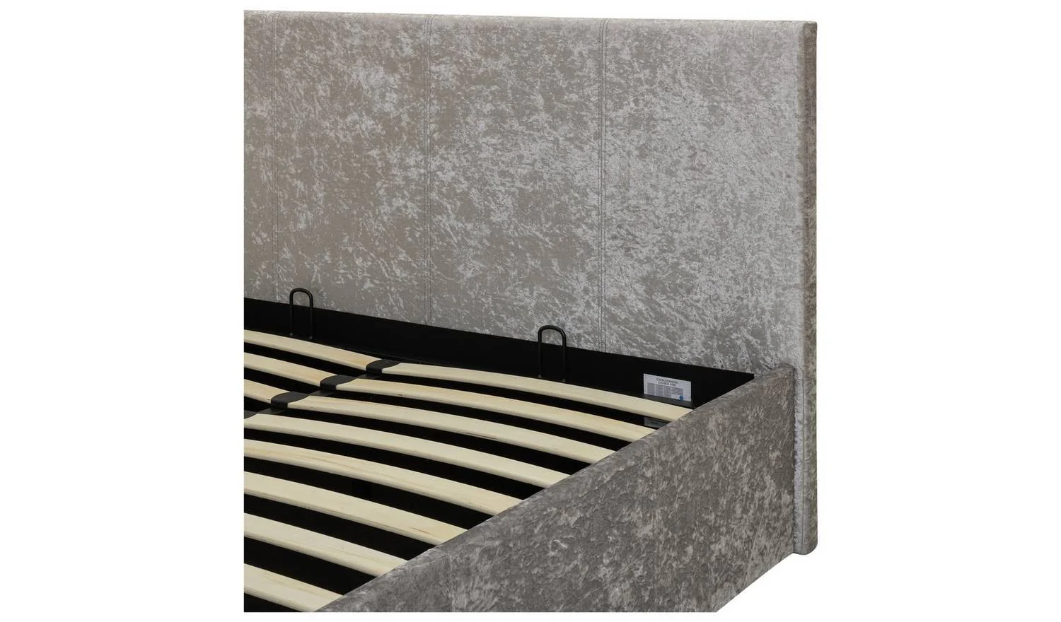Heathdon Small Double End Lift Ottoman Bed Silver Modern Bedroom Furniture - Image 7