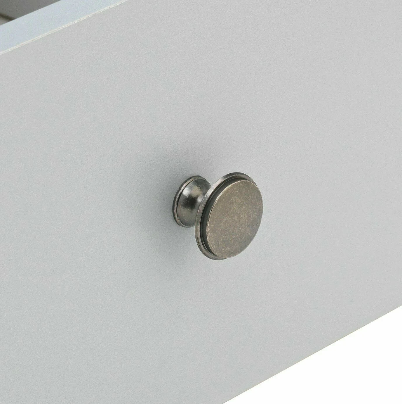 Heathland 2 Drawer Bedside Table Grey Modern and Functional Bedroom Storage - Image 5