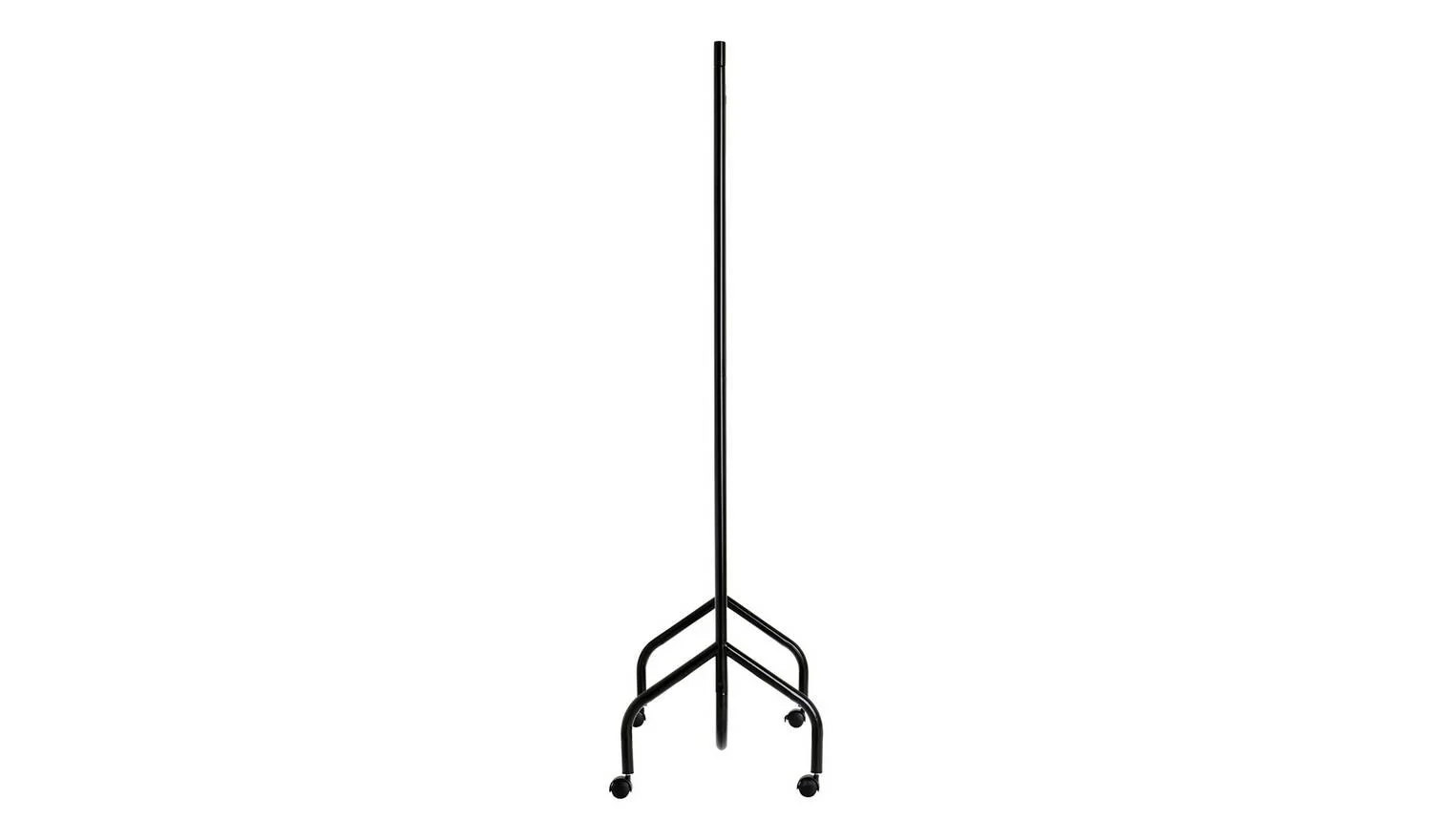 Heavy Duty Single 4 Feet Clothes Rail Black Portable Freestanding Design - Image 3