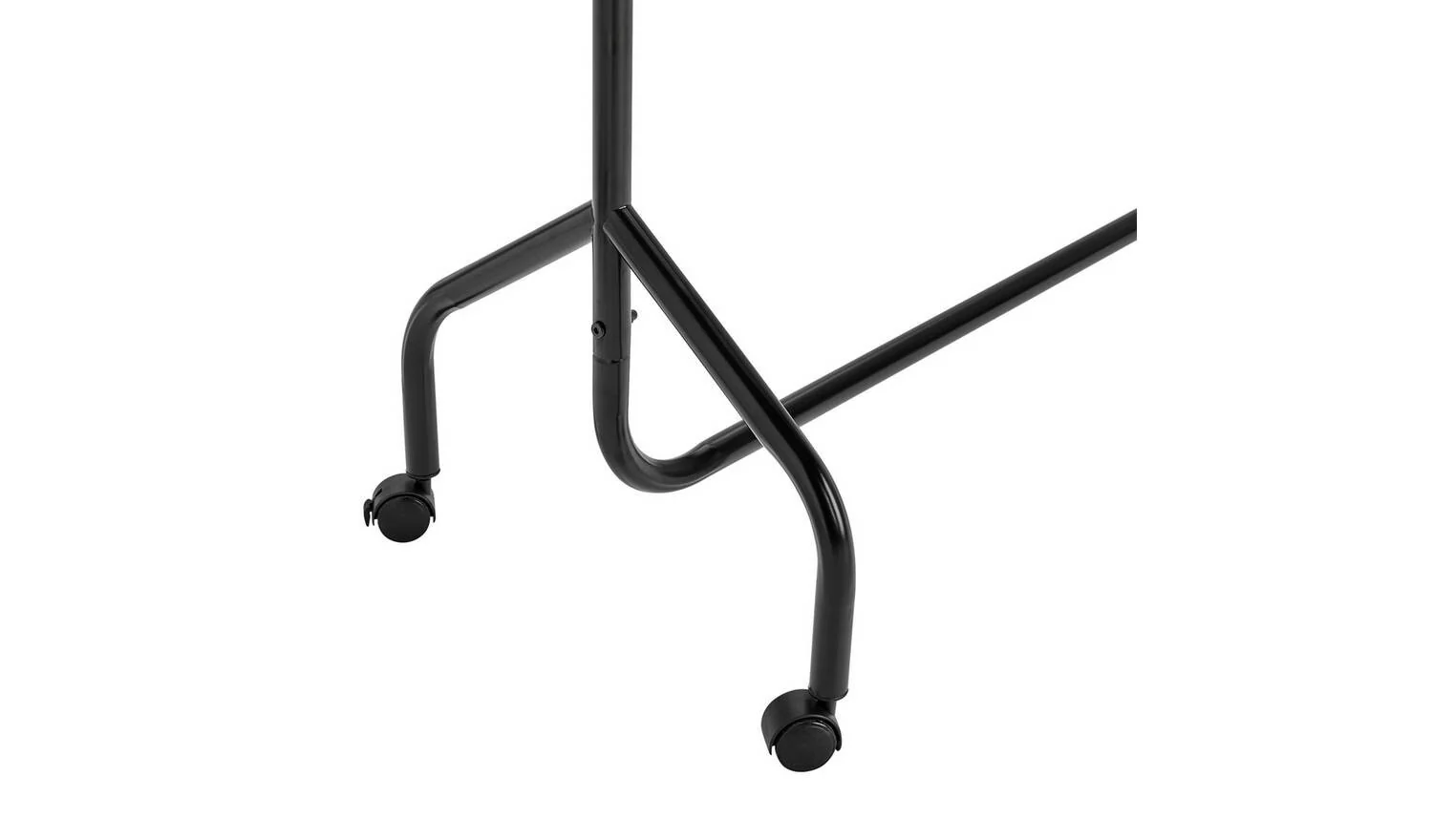 Heavy Duty Single 4 Feet Clothes Rail Black Portable Freestanding Design - Image 4