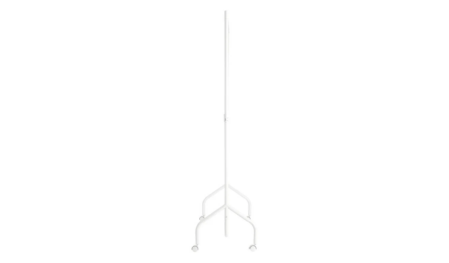 Heavy Duty Single 4 Feet Clothes Rail White Freestanding Garment Rail - Image 4