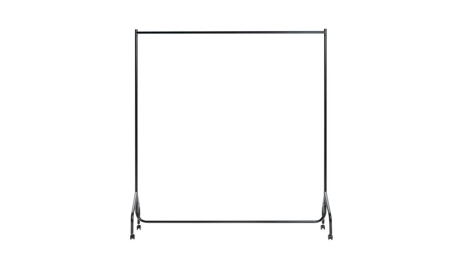 Heavy Duty Single 5 Feet Clothes Rail Black For Home Shop Office - Image 3