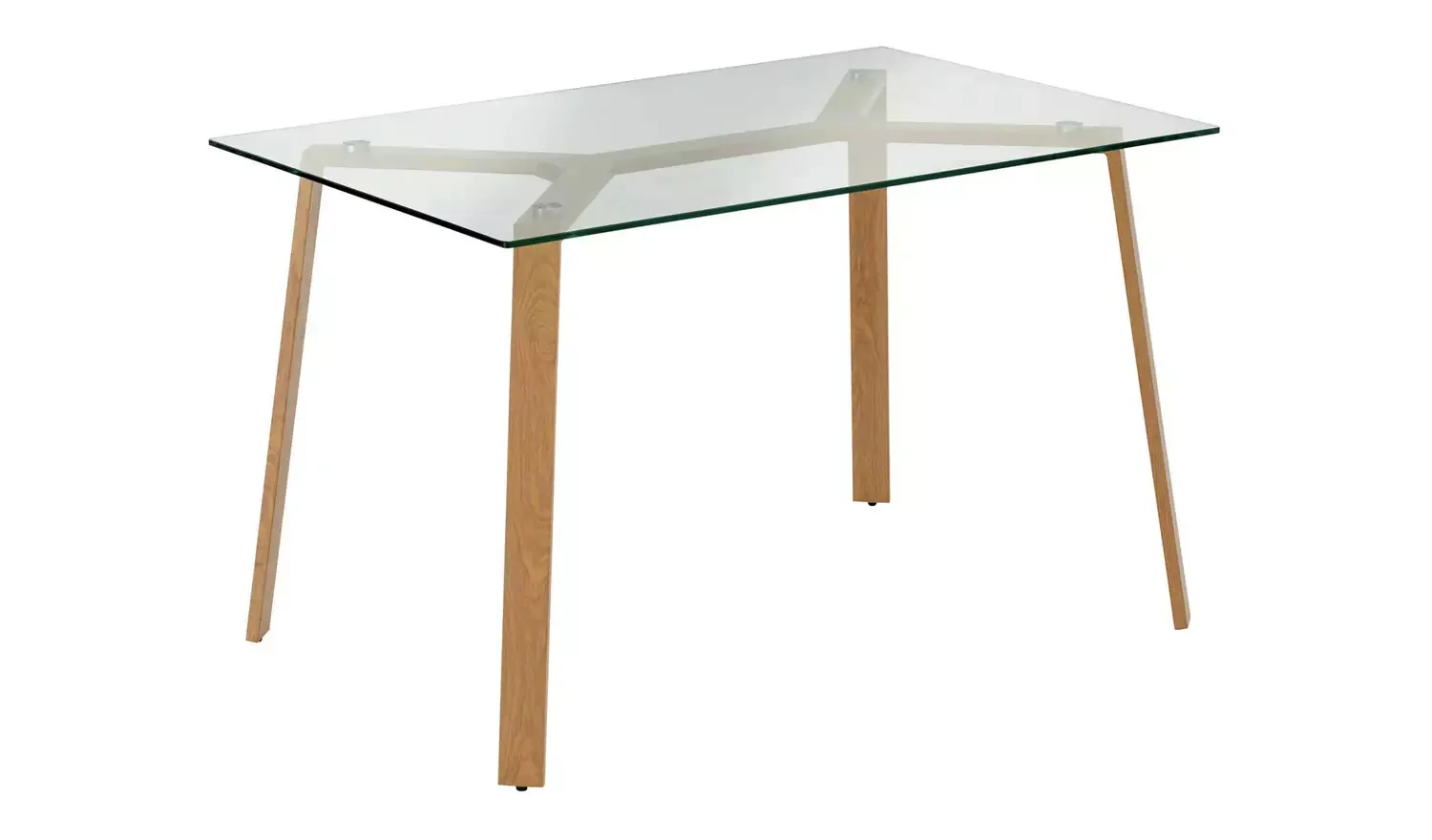 Helena Glass Dining Table & 4 Grey Chairs Contemporary Design Dining - Image 4
