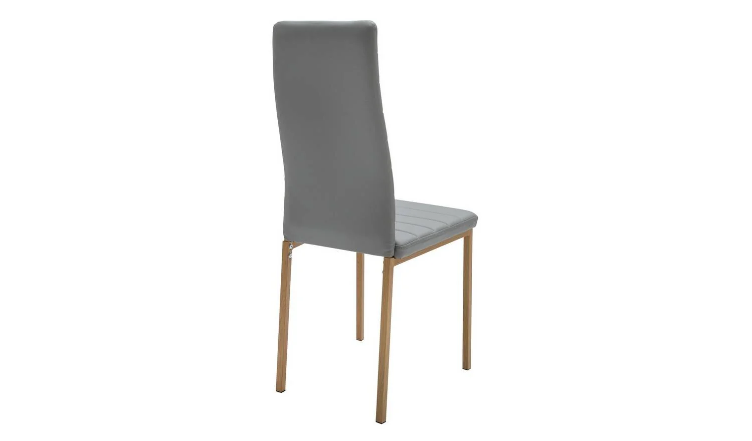 Helena Glass Dining Table & 4 Grey Chairs Contemporary Design Dining - Image 8