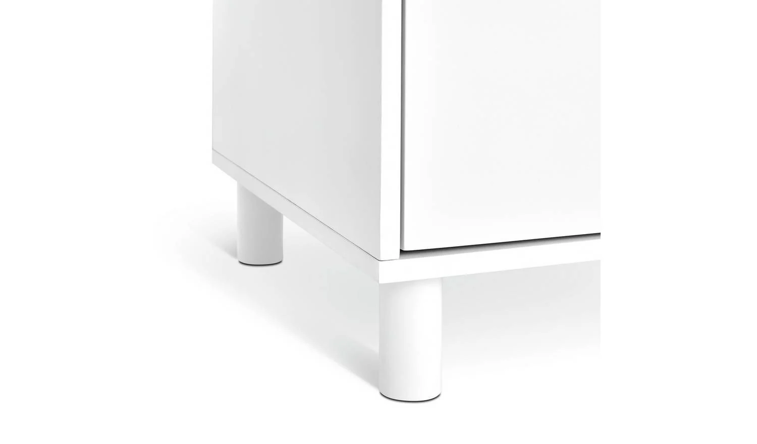 Henri 5 Drawer Tallboy White Storage Organiser Bedroom Furniture - Image 3