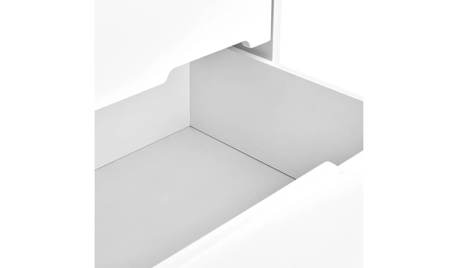 Henri 5 Drawer Tallboy White Storage Organiser Bedroom Furniture - Image 4