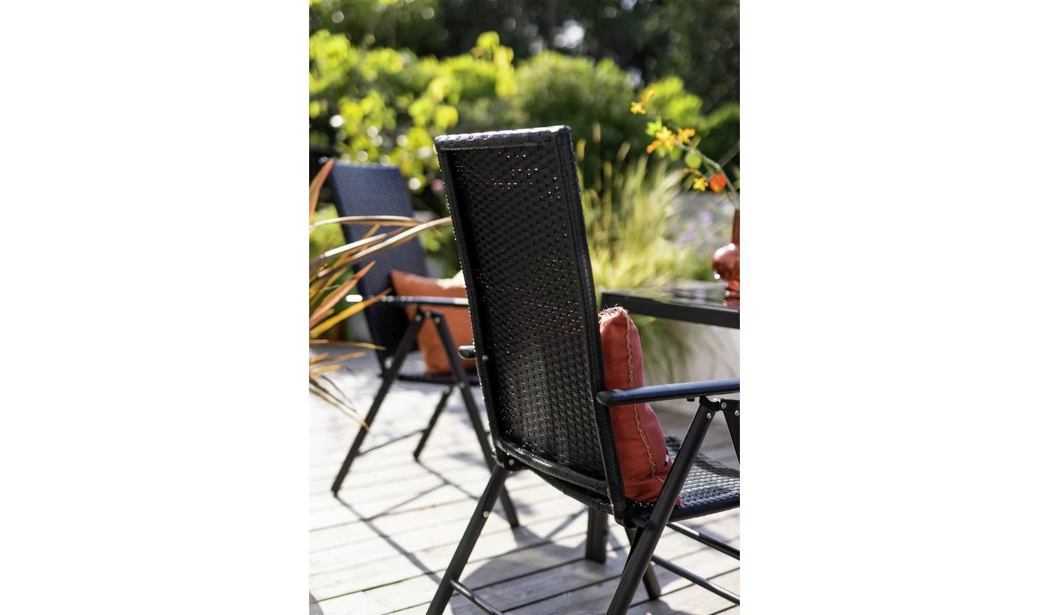 Hereford pair Chairs Black Stylish Outdoor Seating - Image 3