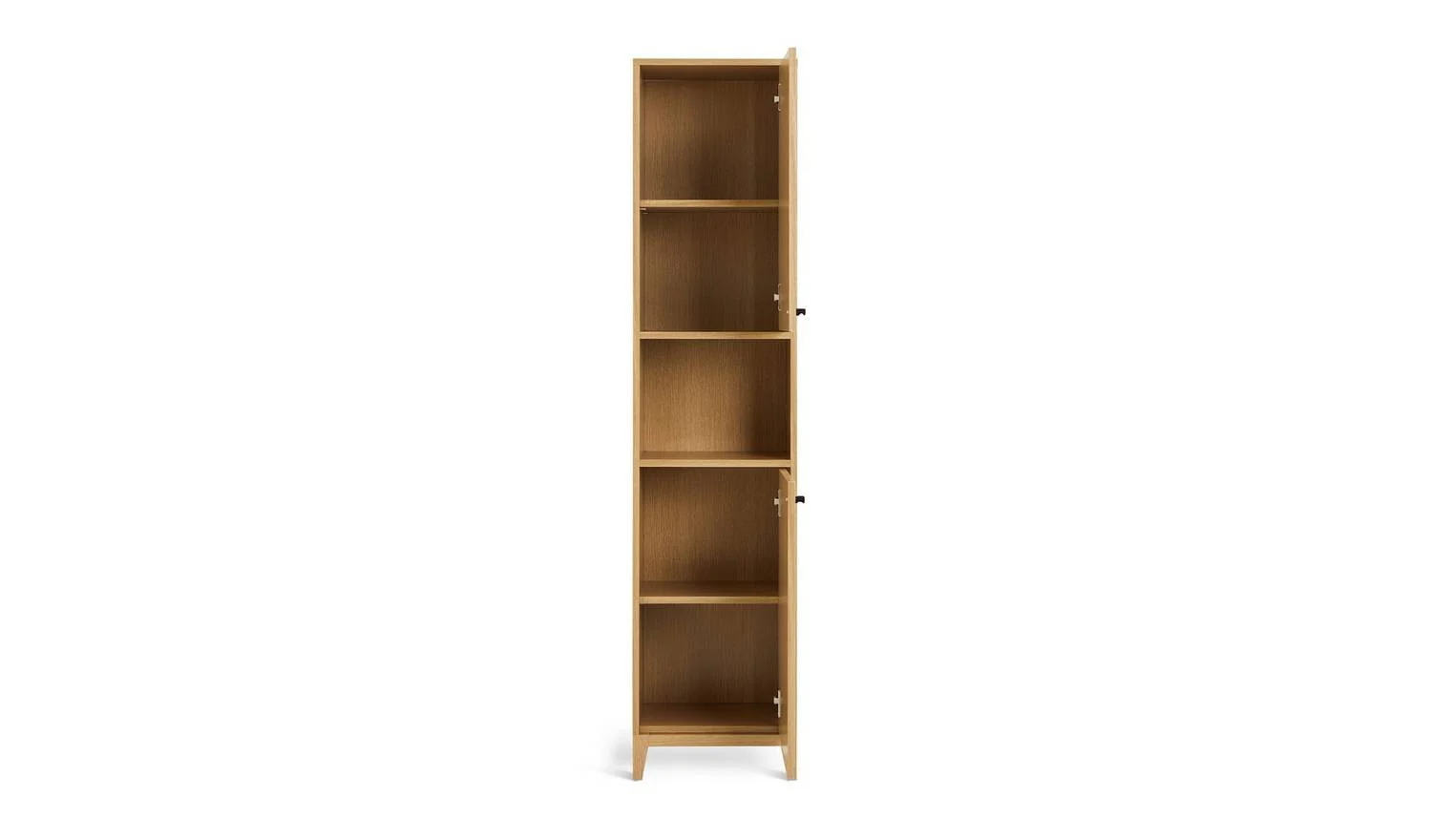 Herson Tallboy Oak Storage Organiser Bathroom Furniture - Image 4