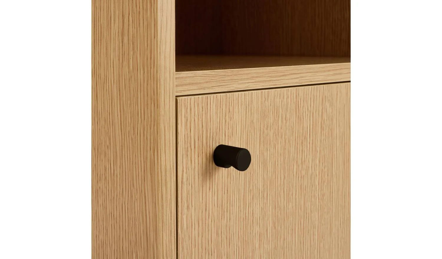 Herson Tallboy Oak Storage Organiser Bathroom Furniture - Image 6