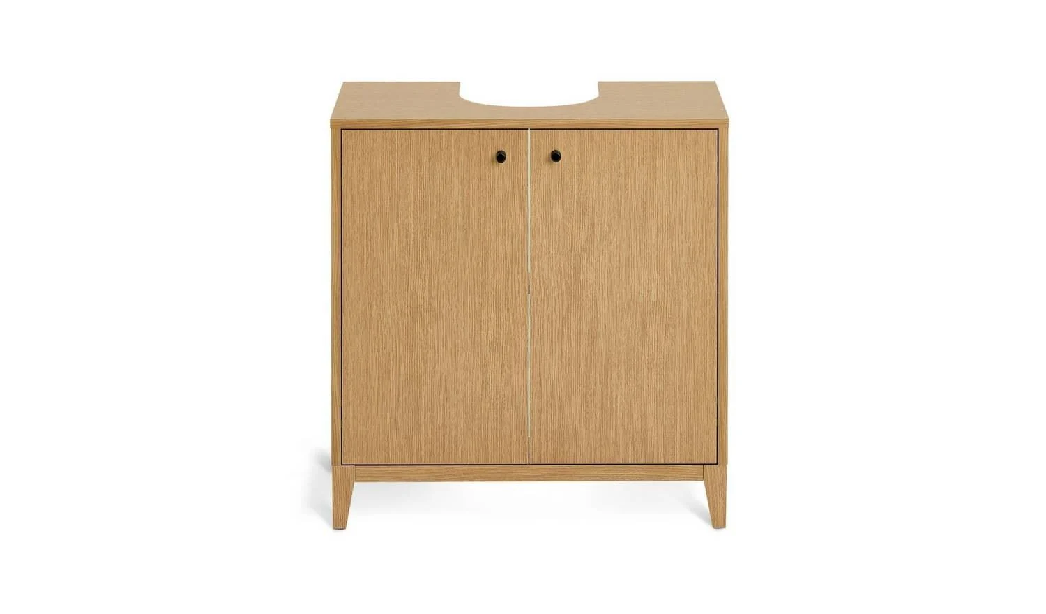 Herson Undersink Unit Oak Bathroom Storage Cabinet Organiser Furniture - Image 5