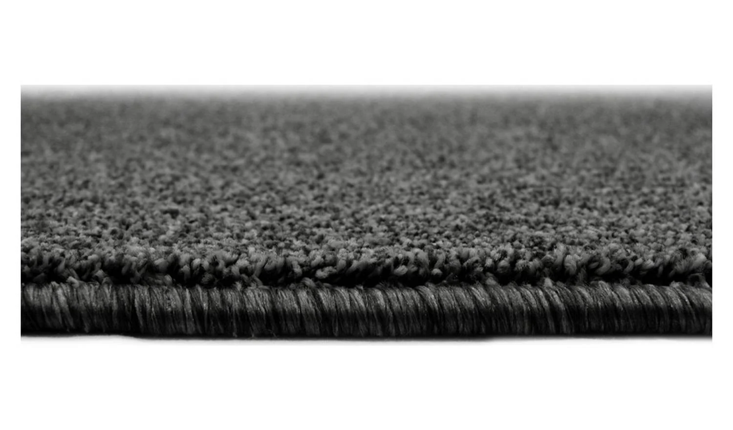 Homemaker Relay Plain Charcoal Short Pile Rug 100x145cm Classic Home Decor - Image 3