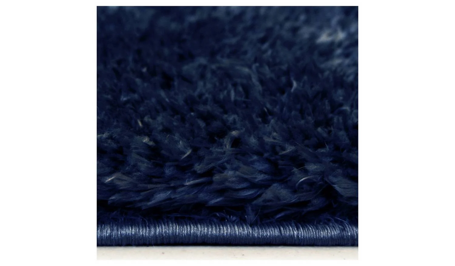 Homemaker Supersoft Plain Navy Shaggy Rug 120x170cm Living Room Floor - Image 3