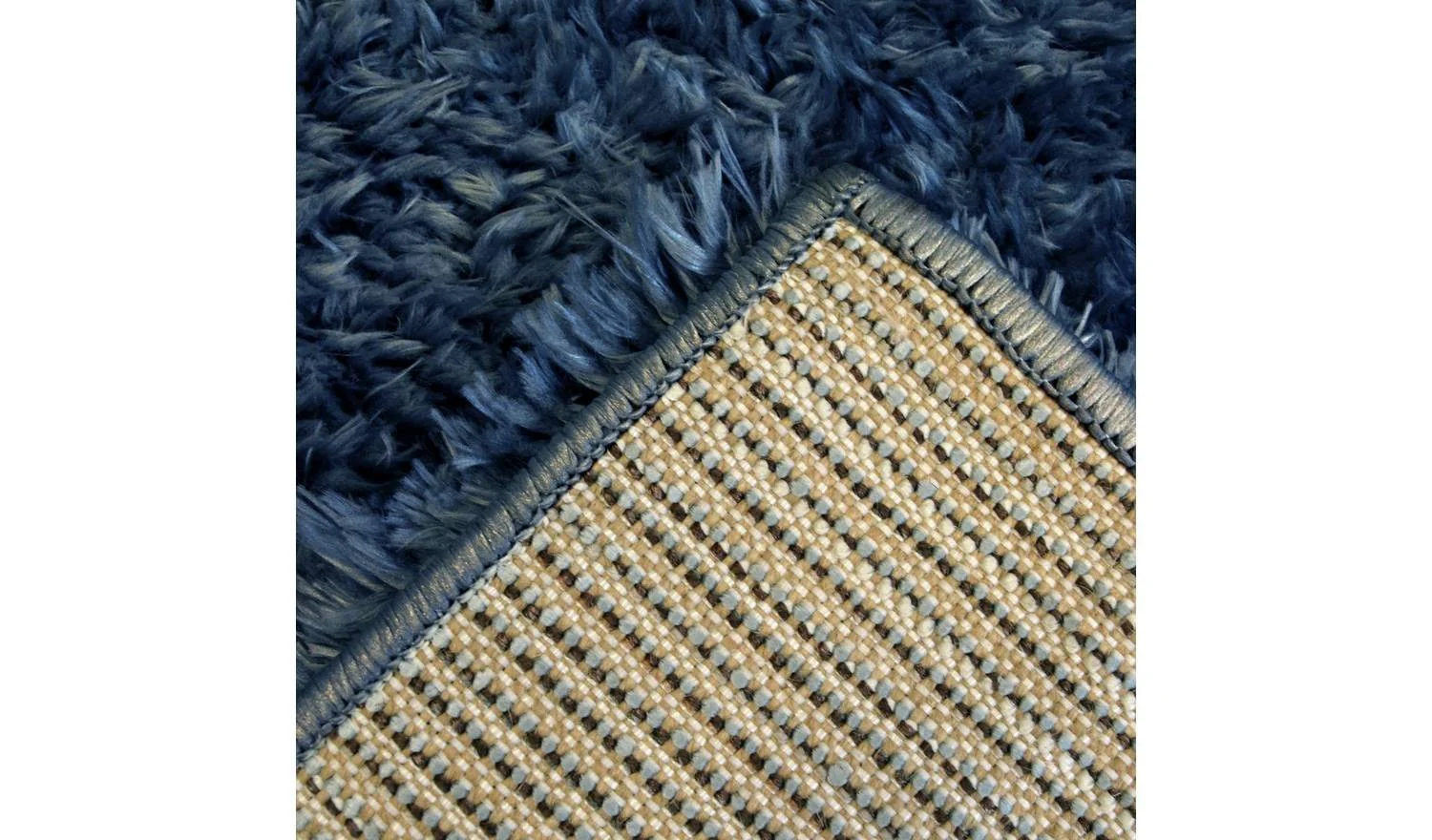 Homemaker Supersoft Plain Navy Shaggy Rug 120x170cm Living Room Floor - Image 4