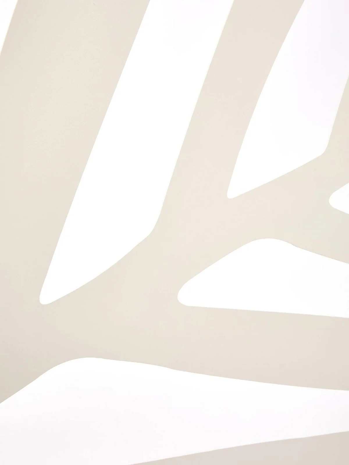 Horizontal Metal Garden Screen Leaf Wall Mounting Cream - Image 4