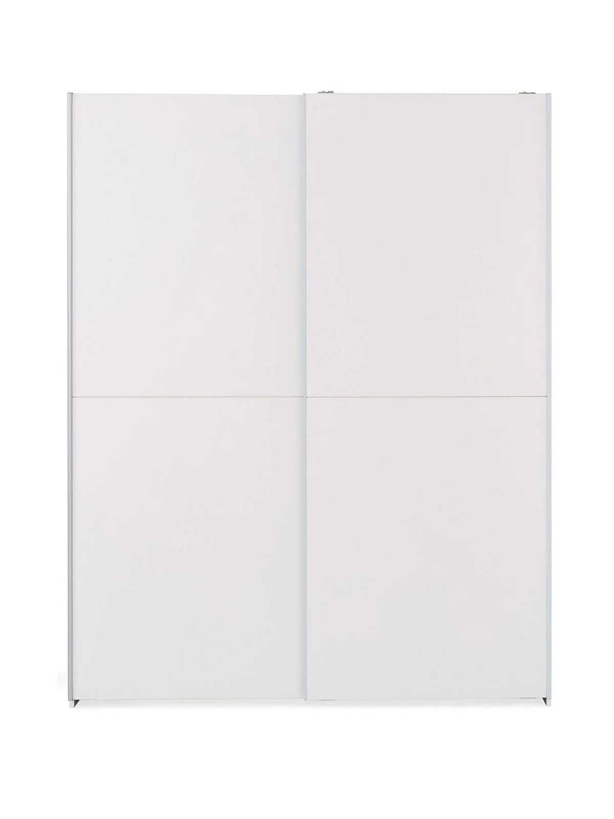 Houston 150cm 2 Sliding Door Wardrobe White Bedroom Storage Cabinet UK - Image 2