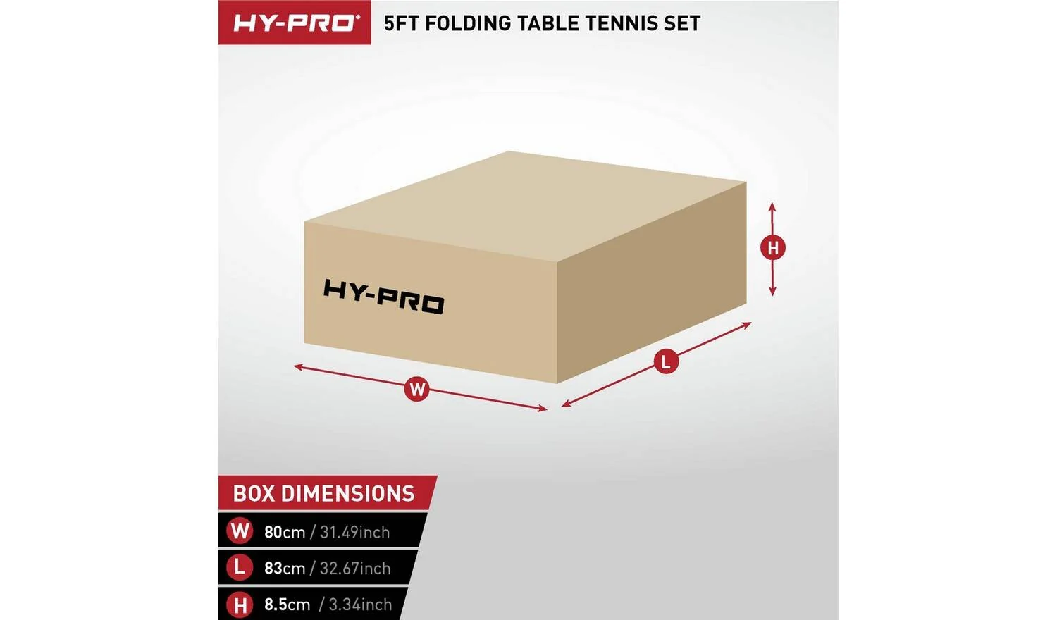 Hy-Pro 5ft Folding Table Tennis Table Indoor Sports Game Family Fun - Image 6