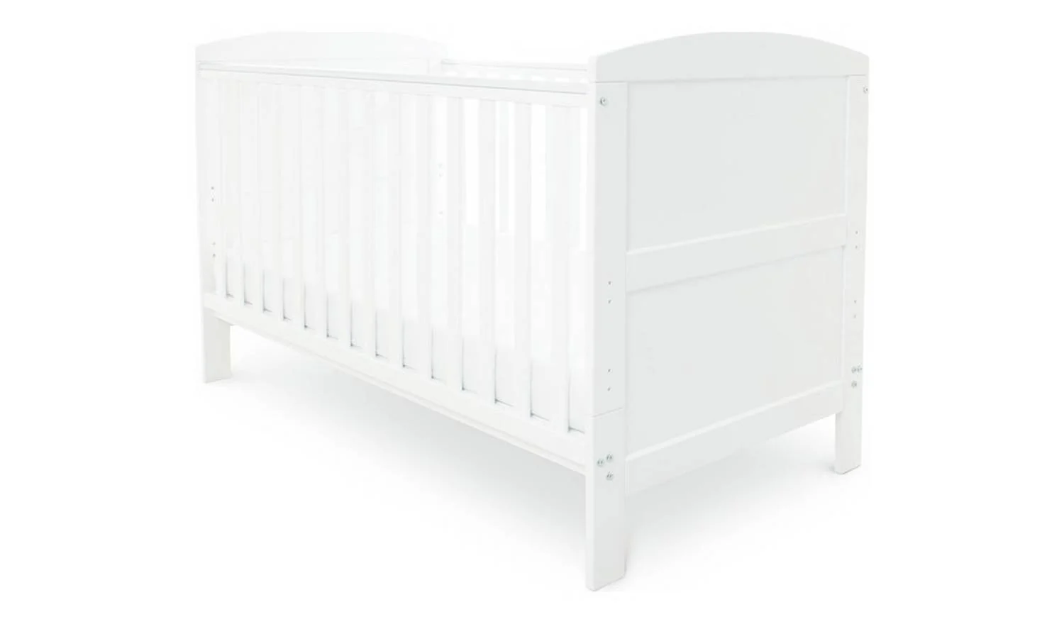 Ickle Bubba Coleby Classic Baby Cot Bed White Convertible Toddler - Image 3