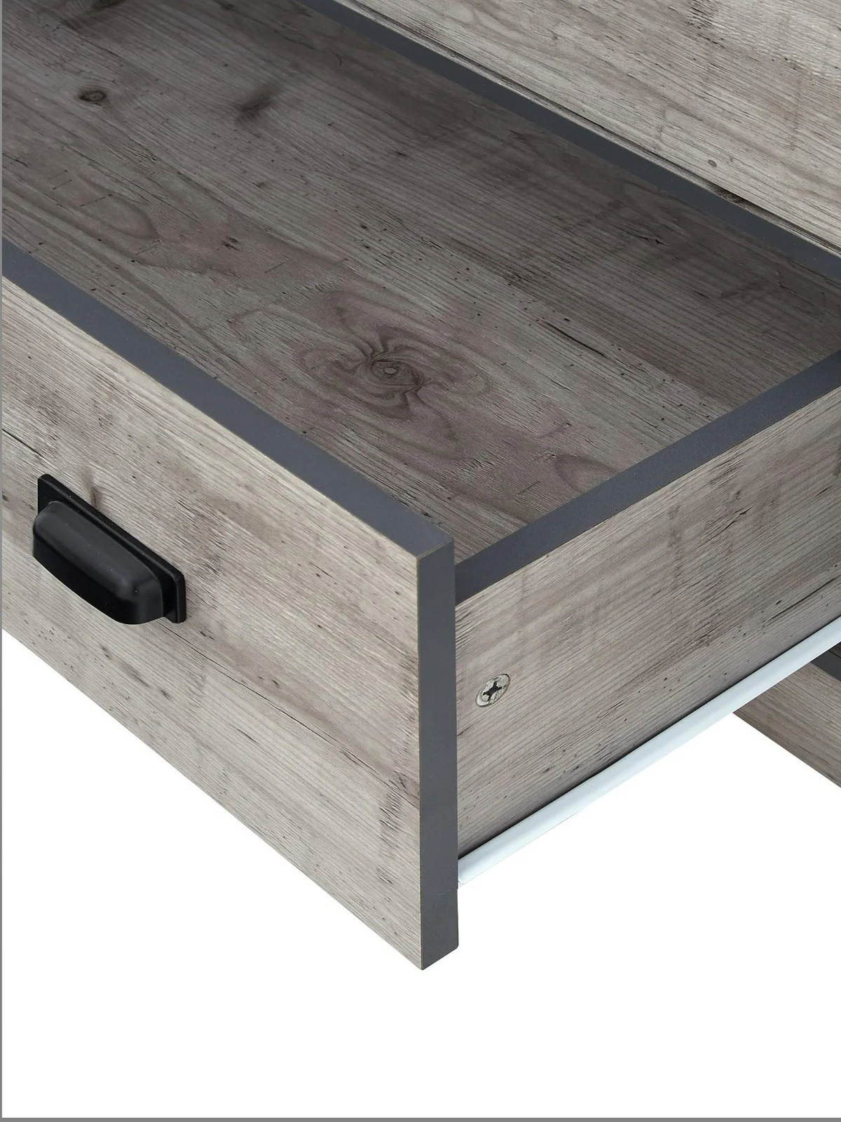Jackson Mid Sleeper Bed Weathered Grey Kids High Bunk Single Storage UK - Image 4
