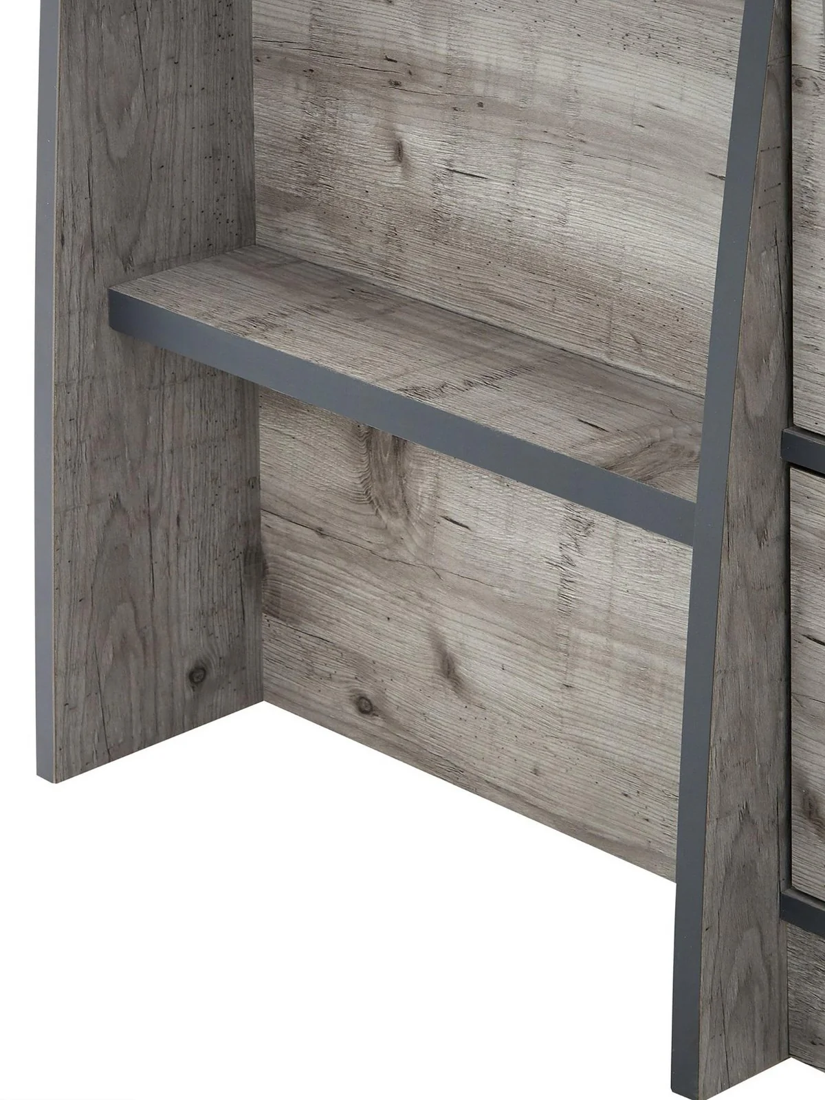 Jackson Mid Sleeper Bed Weathered Grey Kids High Bunk Single Storage UK - Image 5