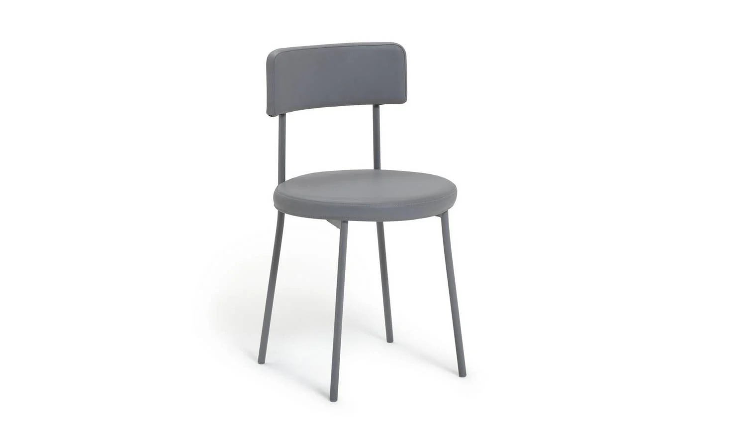 Jayla Metal Grey Dining Table & 4 Grey Chairs - Image 6