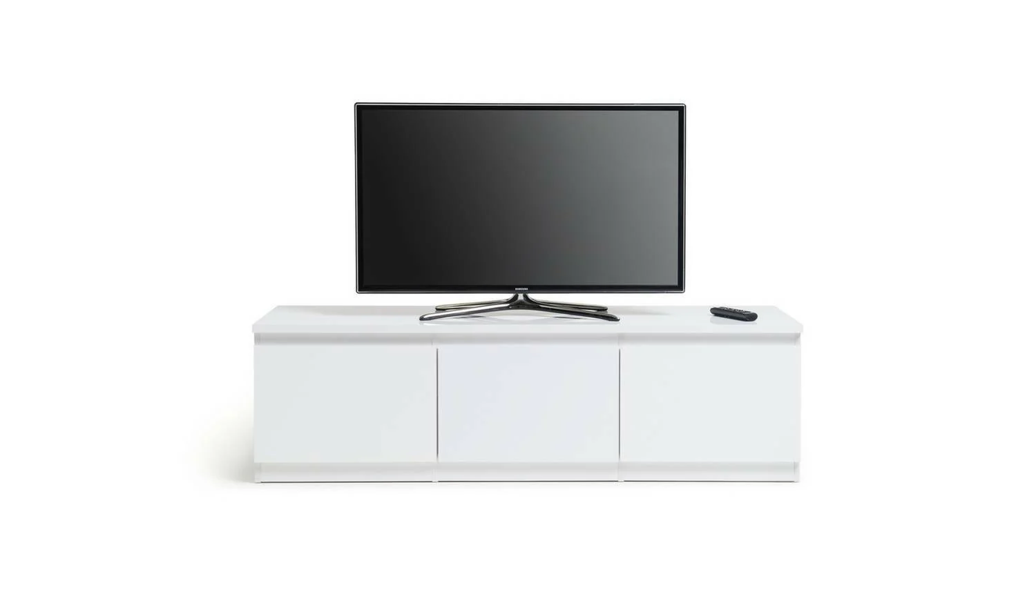 Jenson 1 Door 2 Drawer TV Unit White Modern and Functional Media Storage - Image 2